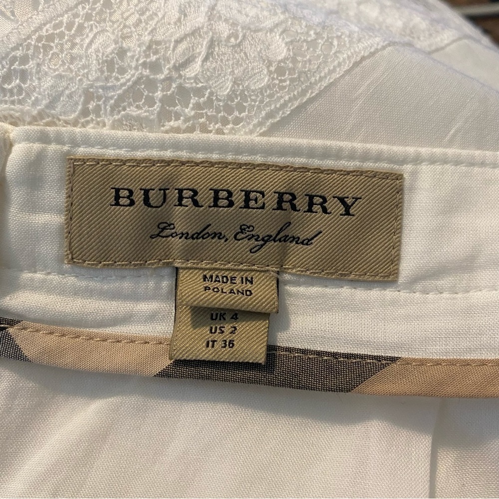 Burberry Lace Lined Skirt size 2 - Picture 4 of 10